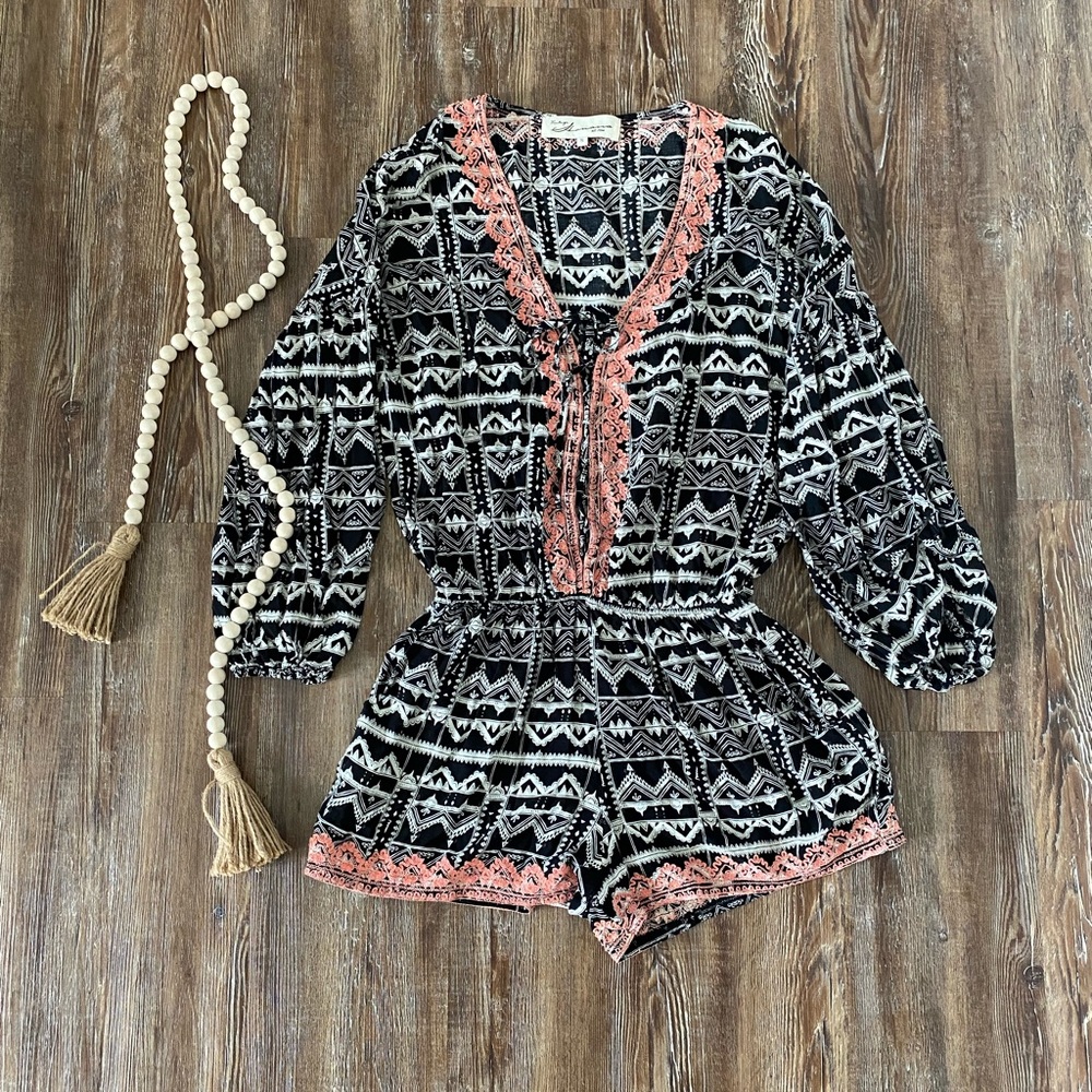 Tribal Print Romper